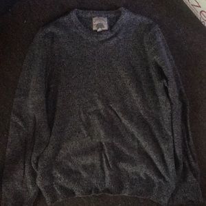 Grey heathered wool sweater